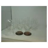 Assorted glassware,  14 pieces.