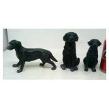 3 Dog figures.