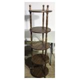 Round what not shelf is 58' tall and 15 1/2' round