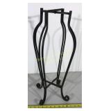 Folding wrought iron plant stand is 23" tall