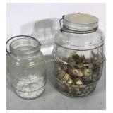 Two barrel jars,