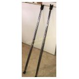 Two security poles for interior doors