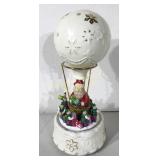 Santa carousel hot air balloon music box