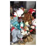 Garbage bag full of stuffed animals