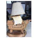 Ceramic ship lamp