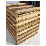 Wooden egg crate