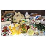 Huge lot of crocheted and needlepoint items