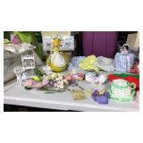 Misc. assortment of crocheted tissue box covers,