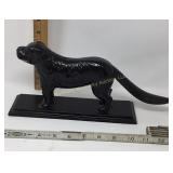 Cast iron dog nut cracker w/base