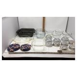 Glass bakeware, molds and trivets.