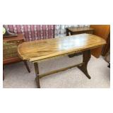 Solid pine sofa table, 30"h x 54"w x 20"d