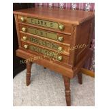 Beautiful solid wood sewing cabinet