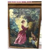 Framed needlepoint, 22' wide by 29' tall