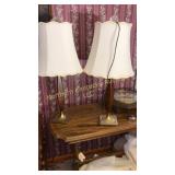 Pair of mid century modern table lamps