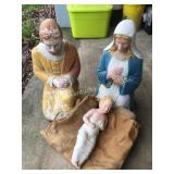 Blow mold nativity.