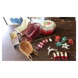 Lot of vintage Christmas items.