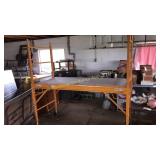 6' x 29' Portable scaffolding with four wheels