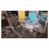 Aluminum folding rocking chair,