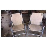 Pair of newer folding aluminum lawn chairs