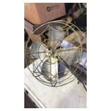 Vintage fan on pedestal, did not test, rear of