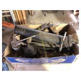 Oil can, grease gun,