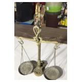 Brass balance scale