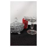 Cambridge elegant glass Caprice pattern compote