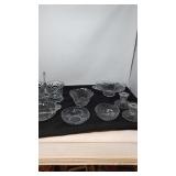 Cambridge elegant glassware, 8 pieces.