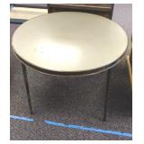 36" round 27" tall Vintage Norcor folding table