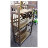 4 shelf folding bookcase 28" w 45" t 12" d