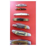 7 Pocket knives. United, Mann, Parker Mai, Mann,