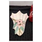 McCoy pottery wall pocket, Blossomtime pattern,