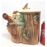 McCoy pottery koala bear cookie jar. Crazing.