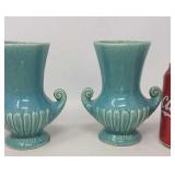 2 McCoy pottery vases. 1940