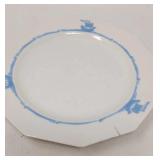 Rookwood pottery blue ships dinner plate. Small