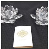 Shannon Crystal candle holders.