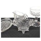 Cambridge elegant glass relish tray,