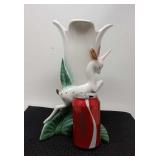 Hull/Regal pottery deer unicorn gazelle vase.