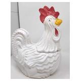 Believed to be McCoy pottery rooster cookie jar.