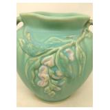 Weller pottery floral F-22 Wisteria double handle