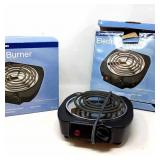 2 Durabrand electric burners. Appears to be New.