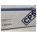 Toner cartridge CB435A, Black, appears New.