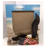 American eagle ceramic picture frame.