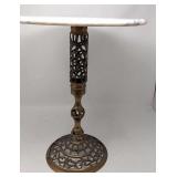 Brass bronze base accent table