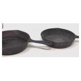 2 Cast iron skillets.