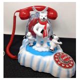 Coca-Cola polar bear phone.