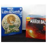 The Lion and Lamb collectible plate, Mirror ball.