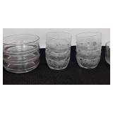 3 Stacking bowls, 6 matching cereal bowls,