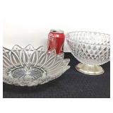 2 vintage glass bowls.