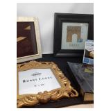 New picture frames, photo album, photo coasters.